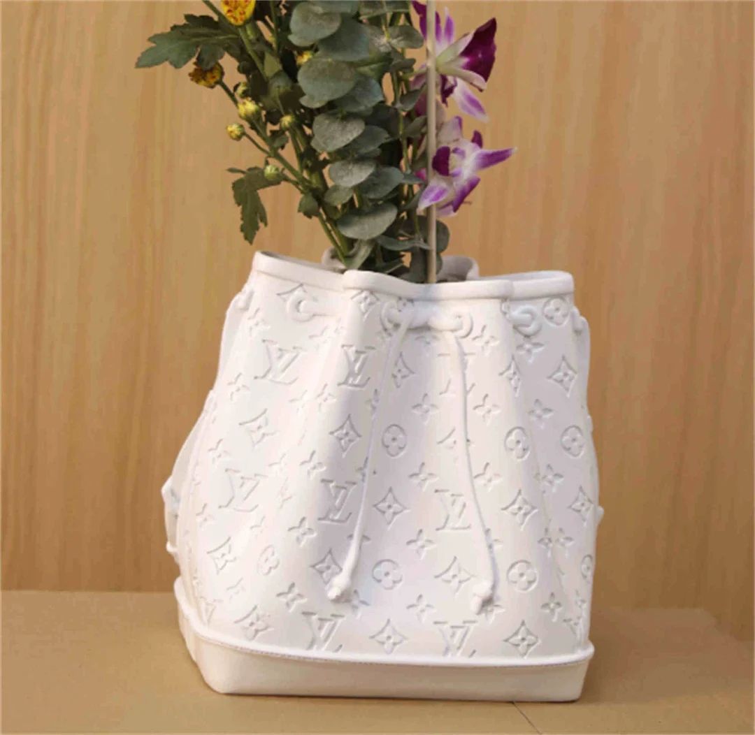 Ctue Ceramic Vase,Mini Bag Vase,Cute Ceramic Vase/ Rainbow Pot Planter/ Modern ceramic vase/ past... | Etsy (US)