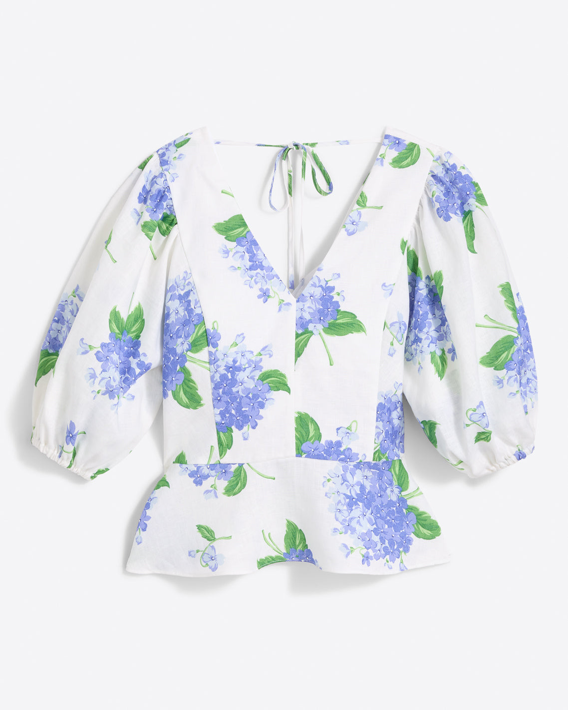 Terrie Tie Back Top in Linen Hydrangea | Draper James (US)