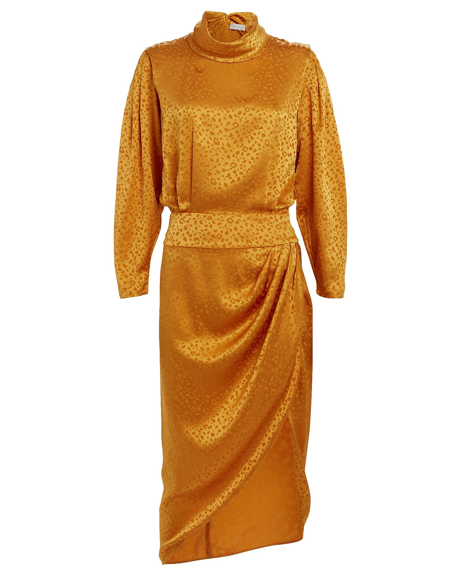 Kaira Leopard Jacquard Silk Dress | Intermix