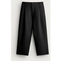 Zara - Relaxed Fit Pleated Pants - Black - 30 (Us 30) - Man | Zara US