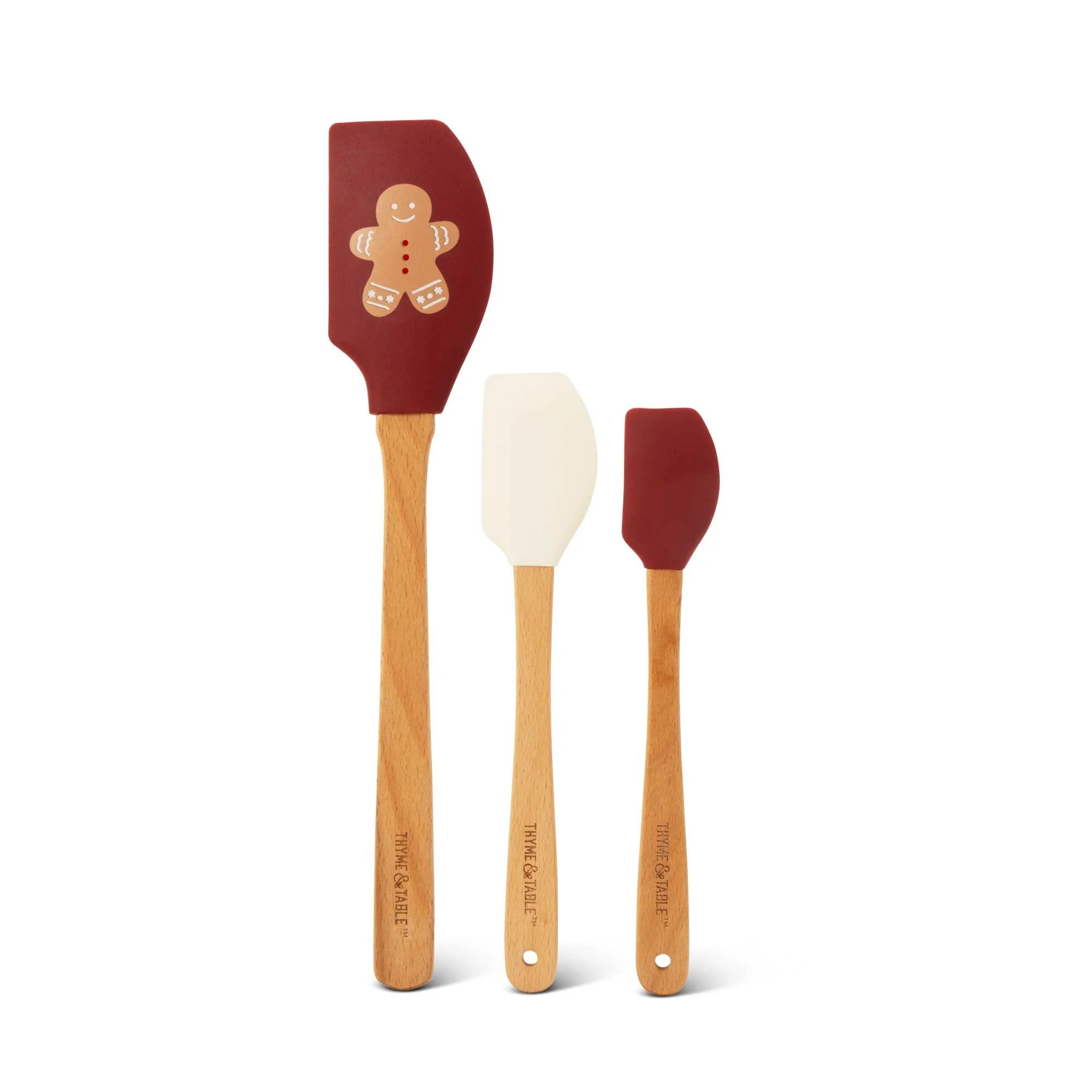 Thyme & Table 3-Piece Kitchen Spatula Set - Gingerbread Man | Walmart (US)