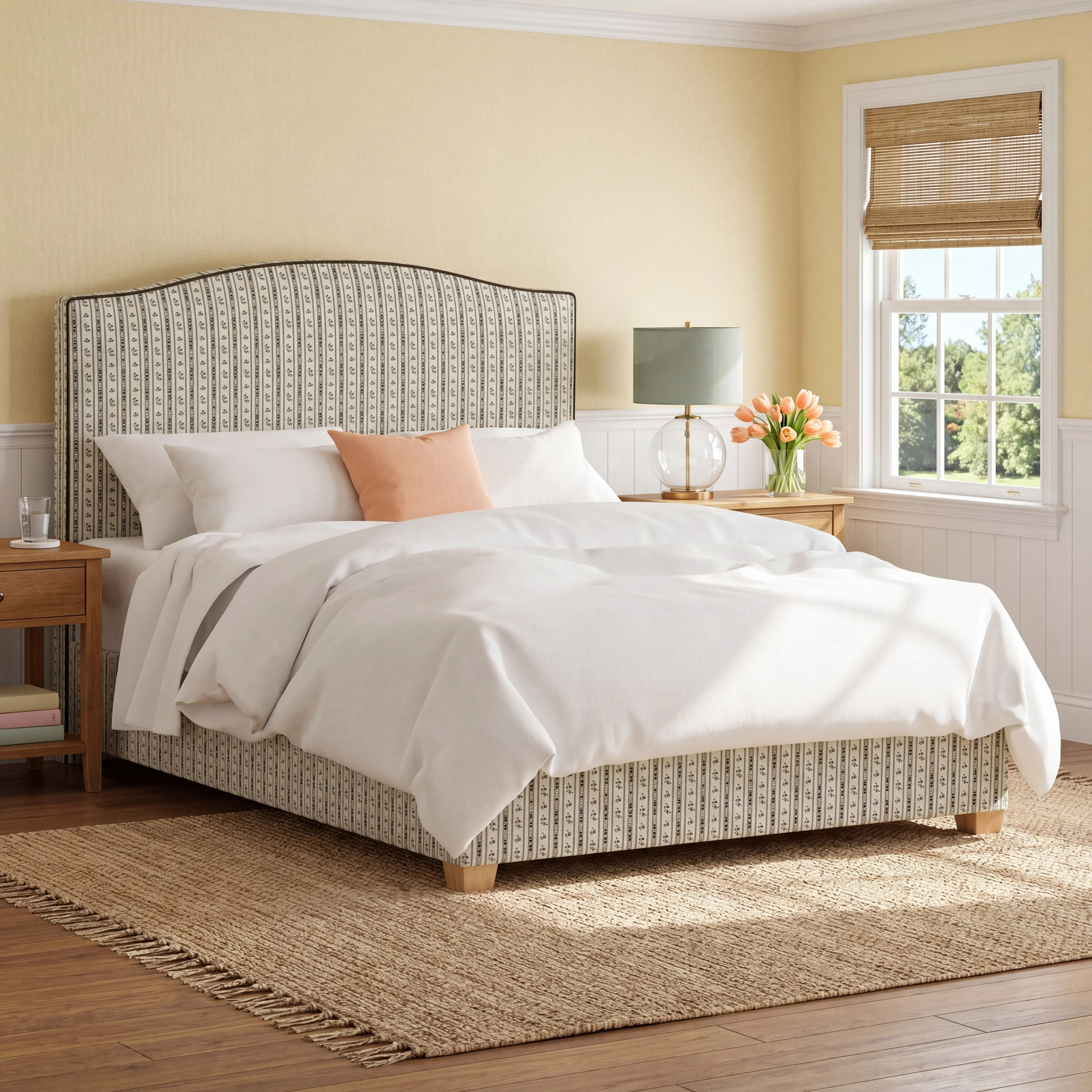Cotton Upholstered Bed | Birch Lane