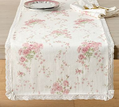 LoveShackFancy Pink Rose Runner | Pottery Barn (US)