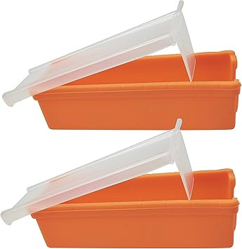 2 Sets Silicone Butter Slicer Cutter Container Keeper with Lid for Storage Measure Butter to Make... | Amazon (US)