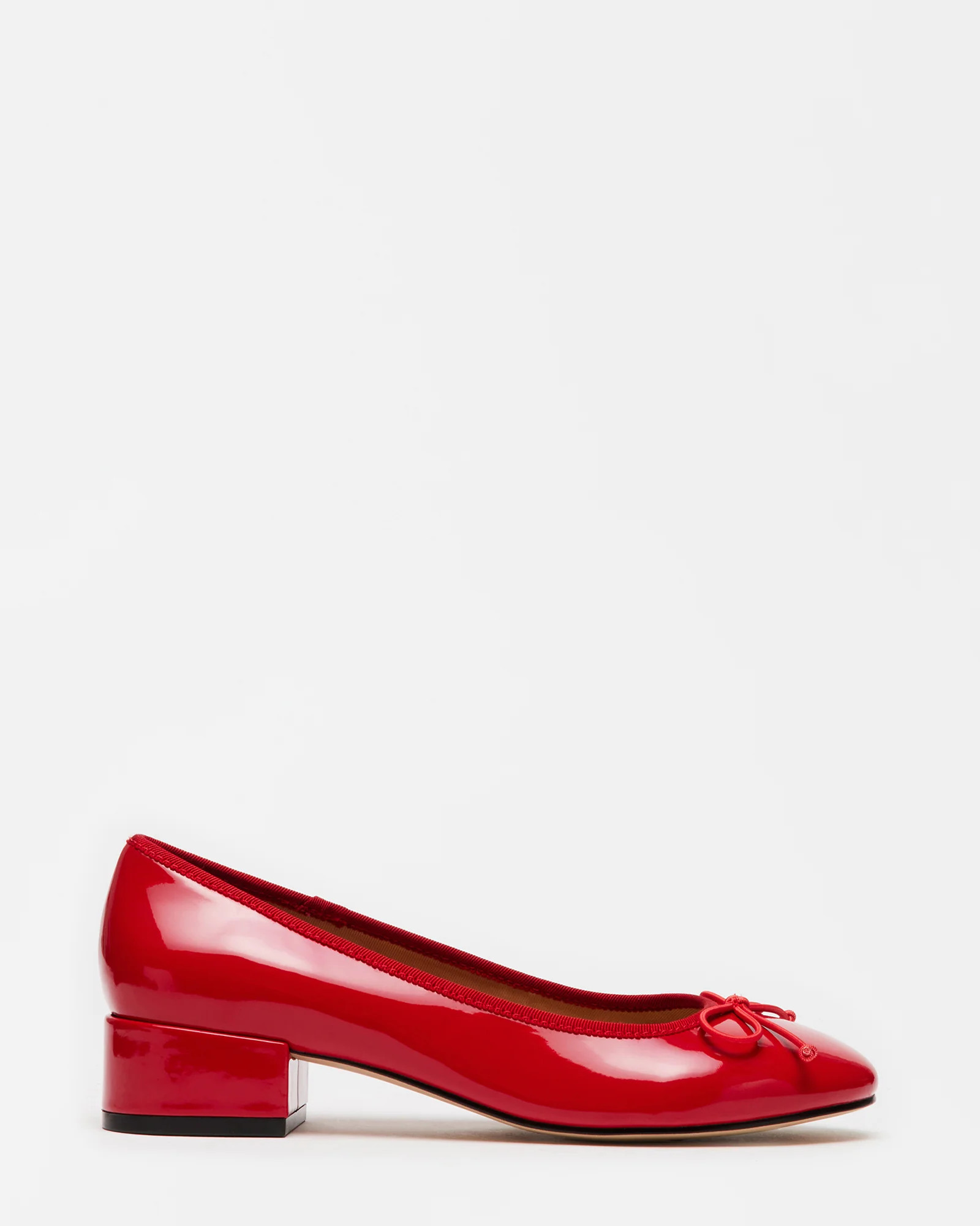 CHERISH Red Patent Slip-On Heels | Women's Heels | Steve Madden (US)