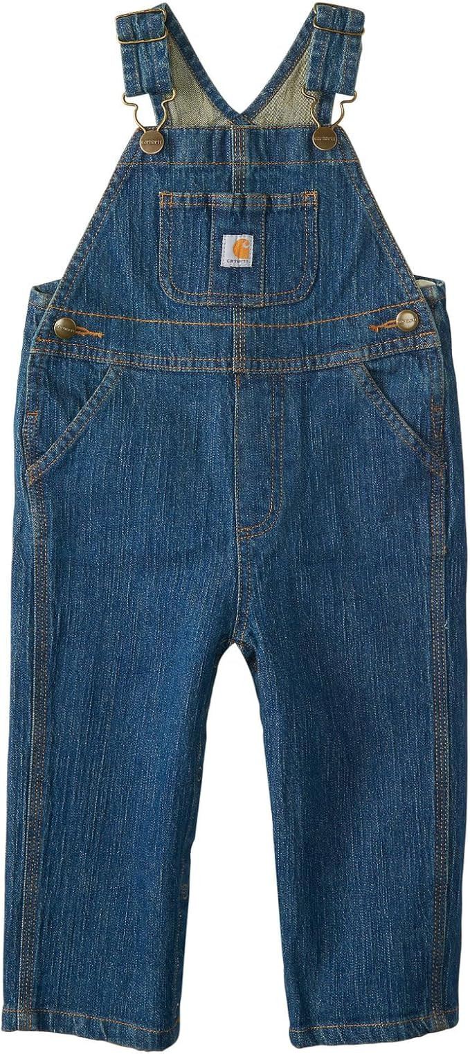 Carhartt boys Washed Denim Bib Overall | Amazon (US)
