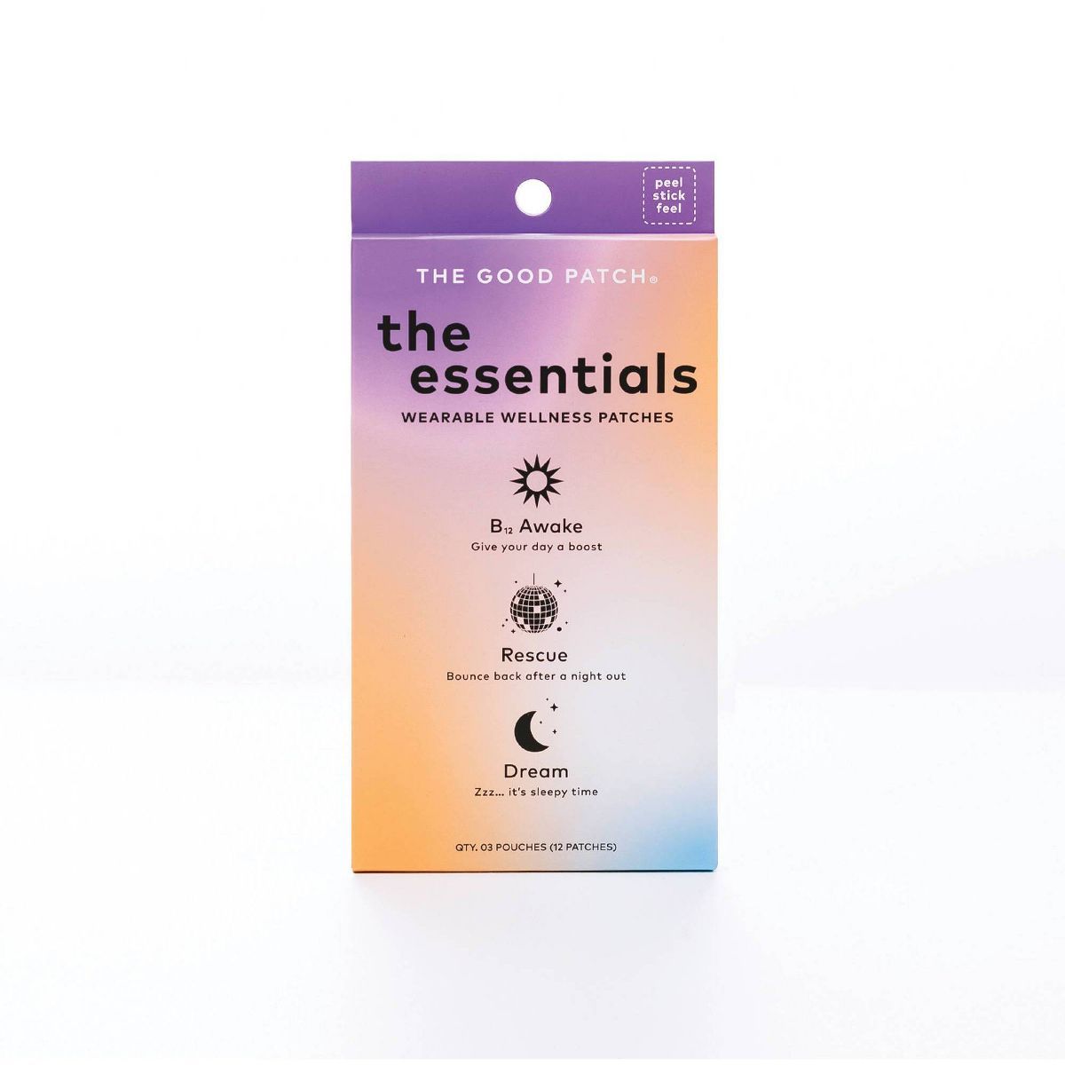 The Good Patch The Essentials Plant-Based Vegan Wellness Patch - 12ct | Target