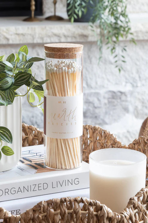 Hearth Matches in Glass Jar | Eco Chic Home