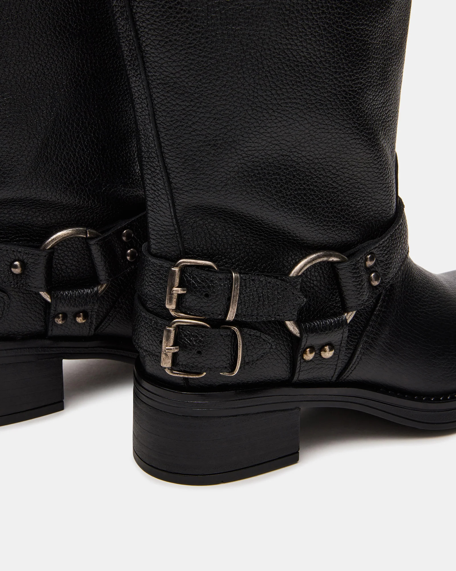 ASTOR Black Leather Wide Calf Knee-High Women's Boot | Steve Madden (US)