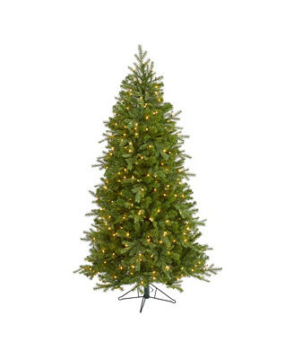 Nearly Natural Vienna Fir Artificial Christmas Tree with Lights and Bendable Branches, 72 | Macys (US)