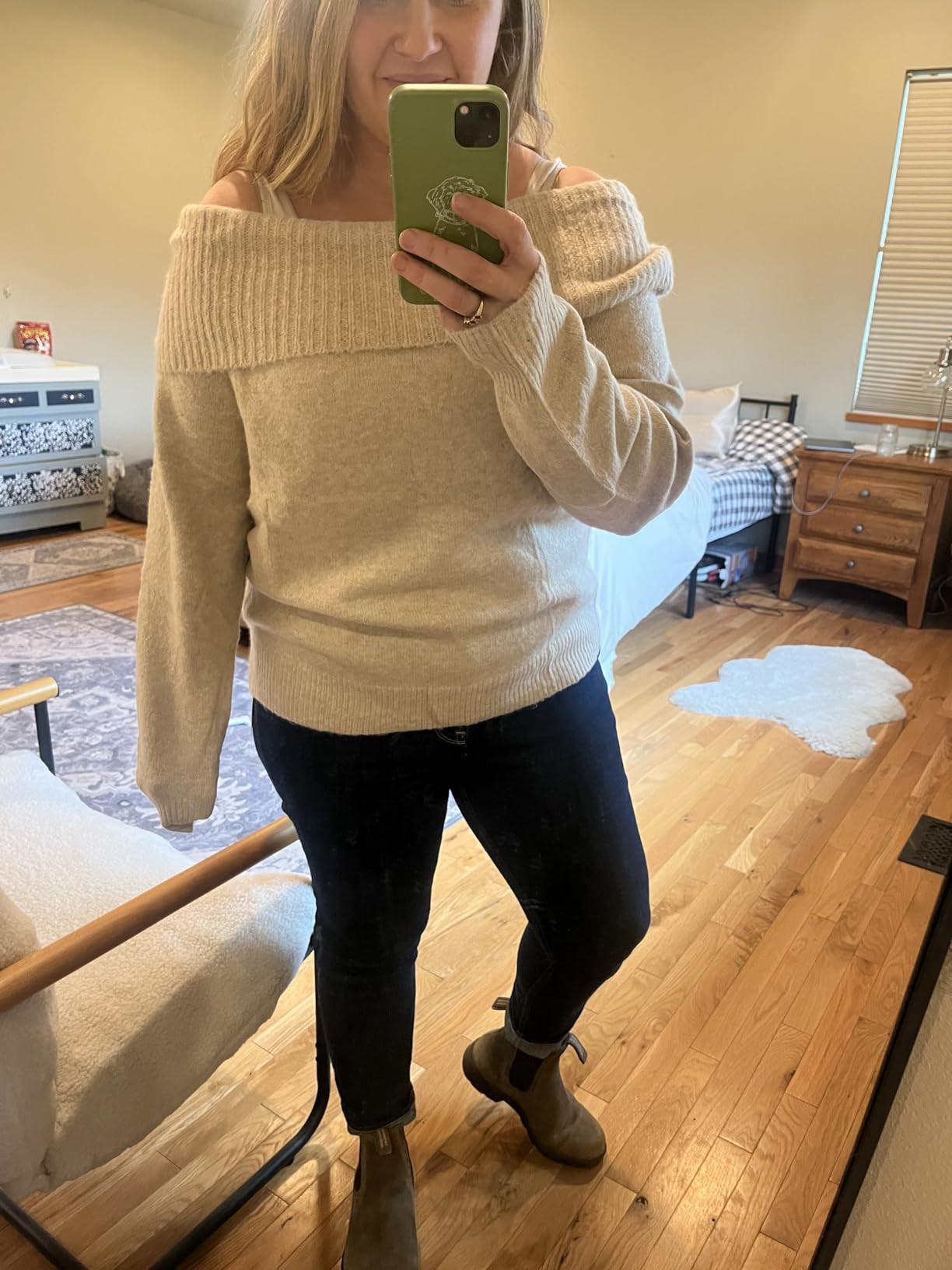 LILLUSORY Womens Off The Shoulder Sweater Oversized Batwing Sleeve Loose Pullover Sweaters Tops | Amazon (US)