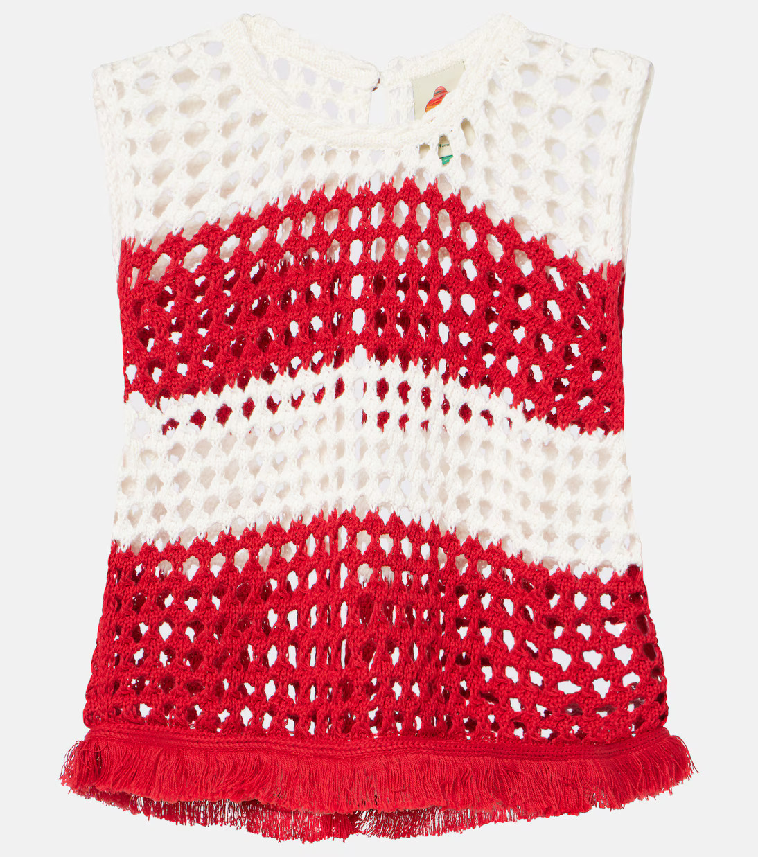 Striped crochet cotton vest | Mytheresa (US/CA)