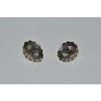 Sterling Concho Earrings, Screwback Southwestern Style Non Pierced Screw Back Silver Conchos | Etsy (US)