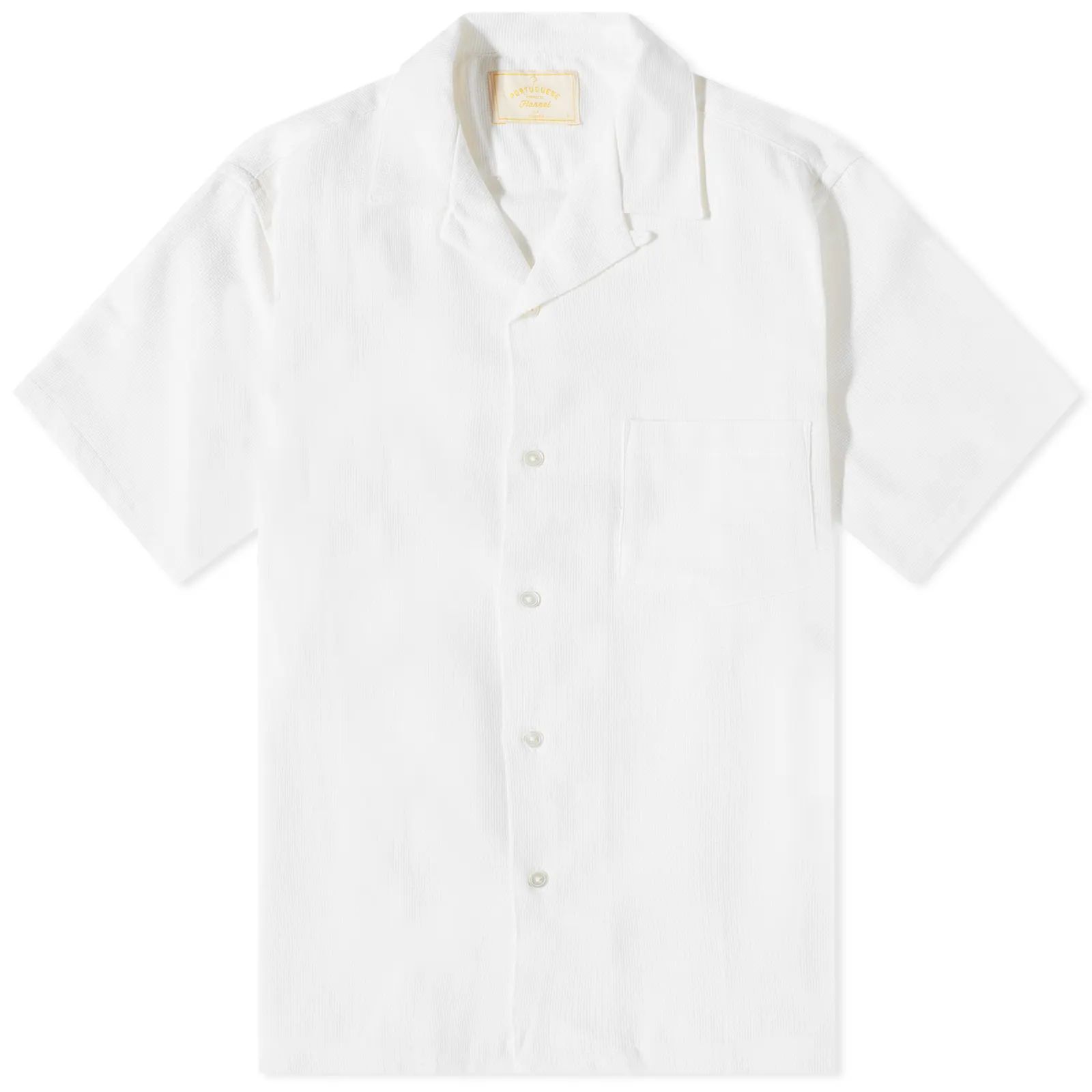 Portuguese Flannel Pique Vacation Shirt White | END. (US) | End Clothing (US & RoW)