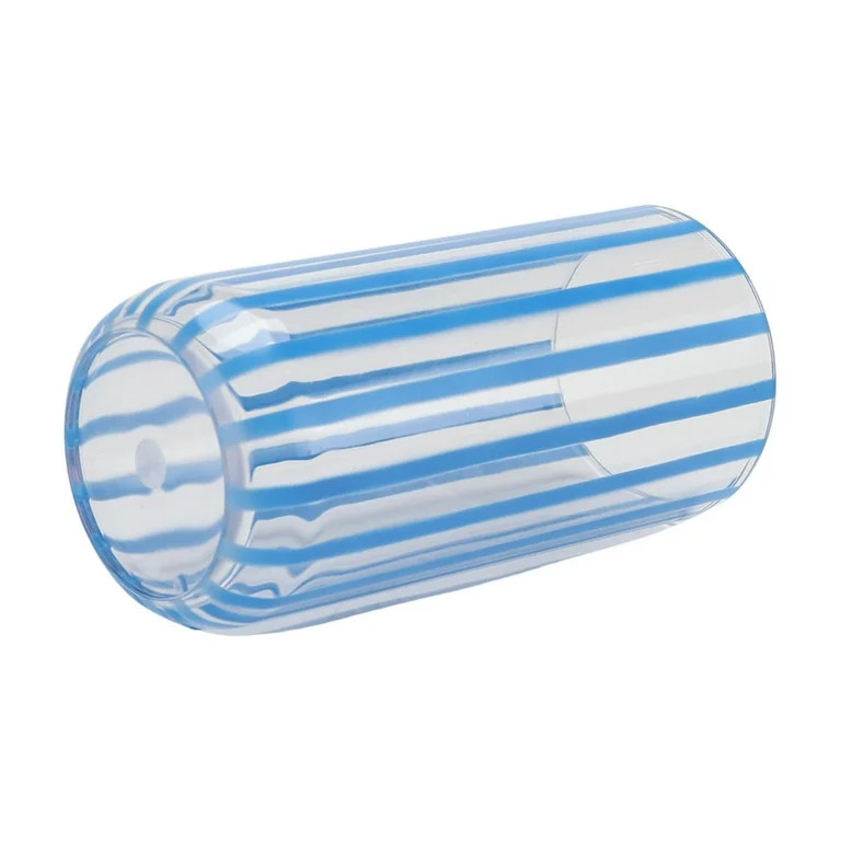 Mainstays by Becky G. & Alejandra 18-Ounce Tall Acrylic Stripe Line Tumbler, Blue | Walmart (US)
