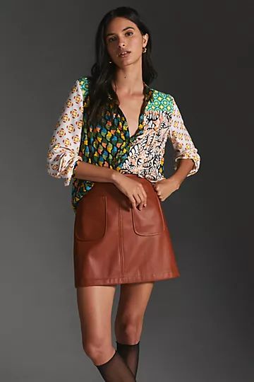 Maeve Contrast Buttondown | Anthropologie (US)