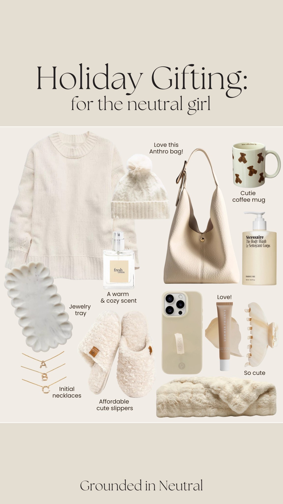 Holiday Gifting: For the neutral girl 🤎🍨☁️

#LTKSeasonal #LTKGiftGuide #LTKHoliday