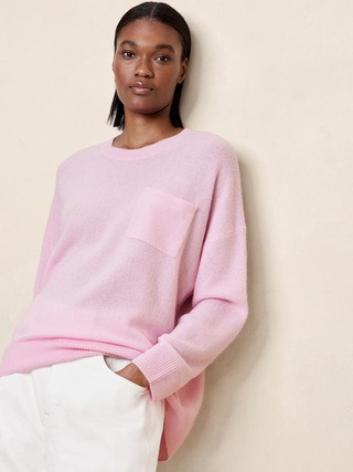 Caro Oversized Lightweight Cashmere Sweater | Banana Republic (US)