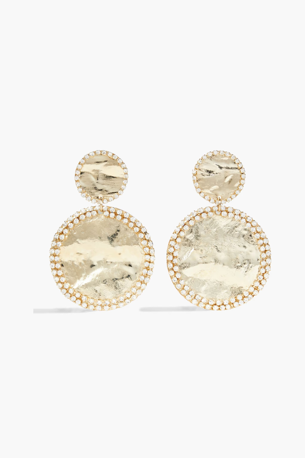 Gold-tone crystal earrings | The Outnet (US and CA)