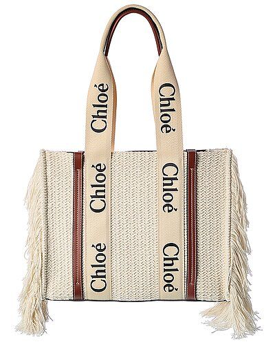 Woody Medium Knit & Leather Tote | Gilt