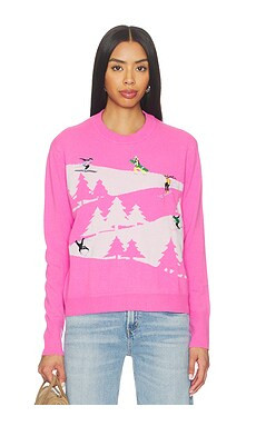 Autumn Cashmere Snowscape Sweater in Raspberry Combo from Revolve.com | Revolve Clothing (Global)