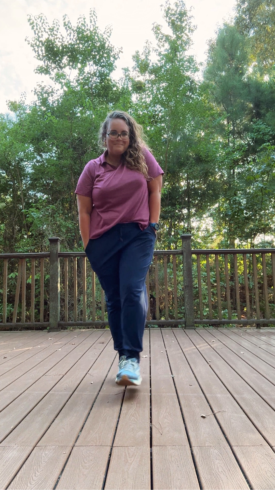 I found this PERFECT busy adventure Mom uniform on Amazon because I needs something that looked more polished to watch tennis matches, run errands, get to soccer , while still squeezing in meetings and hikes and walks when I can. This collared shirt and the joggers were just what I was looking for. I’ll be wearing them in every color now, thanks. ✌🏼.  


#LTKOver40 #LTKMidsize #LTKPlusSize