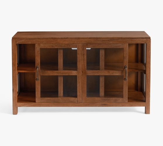 Menlo Glass Media Console (54") | Pottery Barn (US)