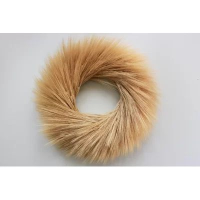 Preserved 26" Natural Wheat Wreath | Wayfair North America