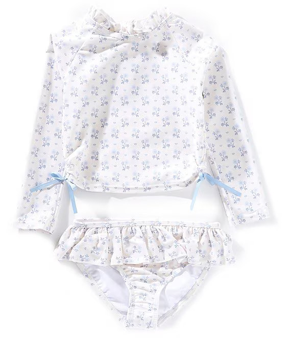 x Kristin Ellen Hockman Little Girls Elsie Sunflower Print 2-Piece Swimsuit | Dillard's