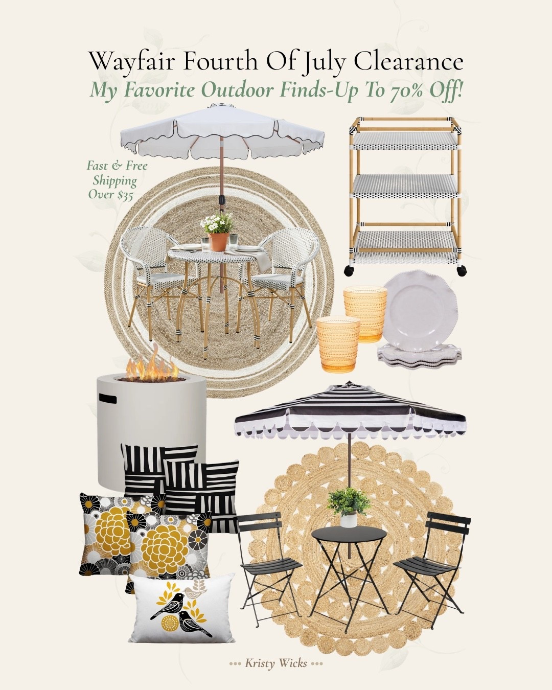 #AD @wayfair just made my patio dreams come true. Their 4th of July Clearance has up to 70% off outdoor furniture and decor right now! 
Plus fast and free shipping over $35☀️
#wayfair #wayfairpartner

#LTKSeasonal #LTKHome #LTKSaleAlert