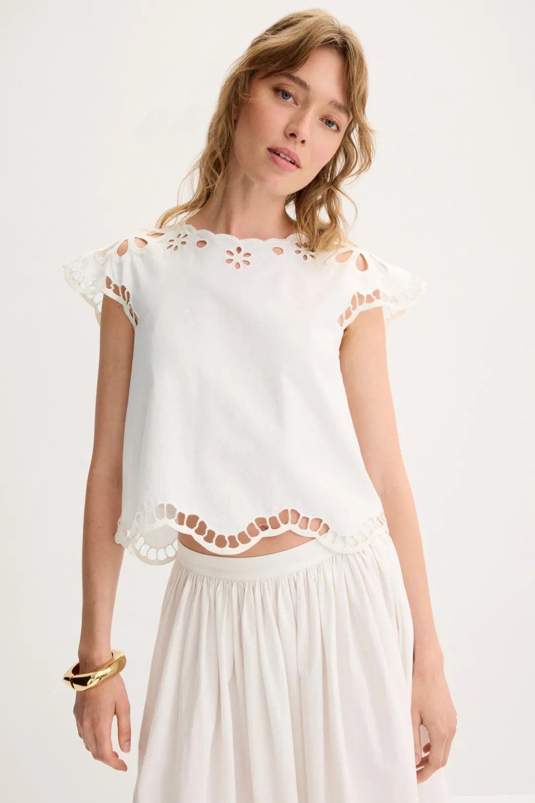 The Super Bloom Eyelet Top | Rent the Runway
