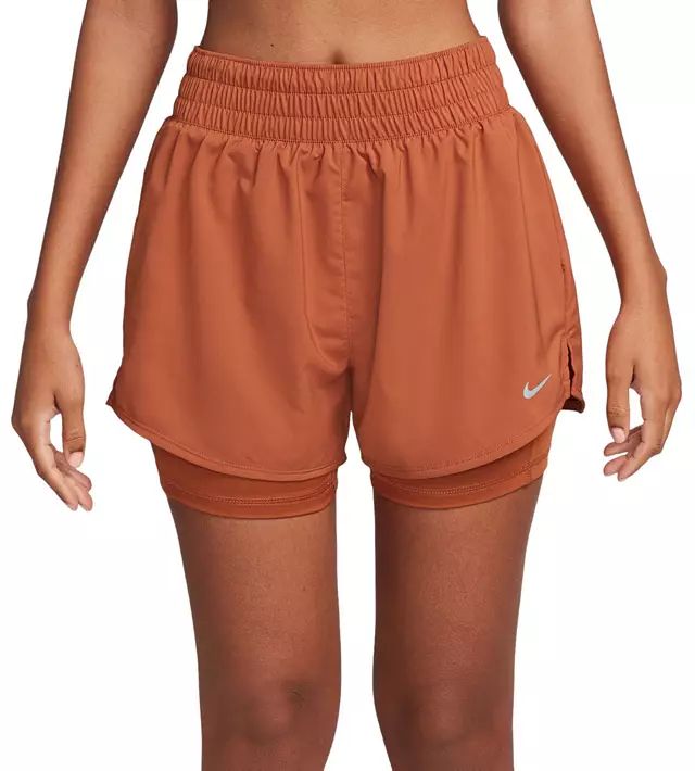 Nike One Women's Dri-FIT High-Waisted 3" 2-in-1 Shorts | Dick's Sporting Goods | Dick's Sporting Goods