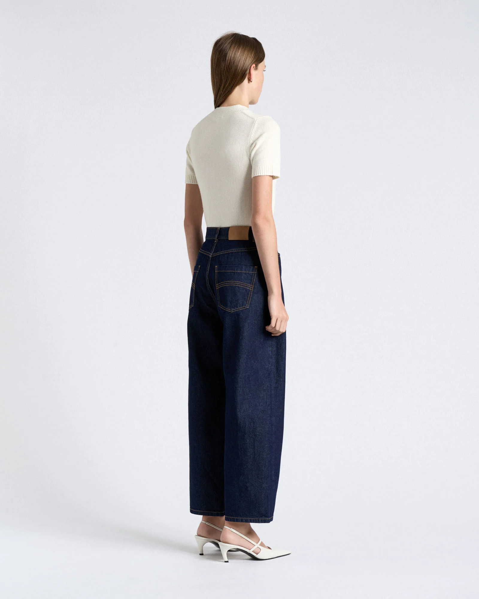 Barrel Leg Cropped Jean | Cue AU