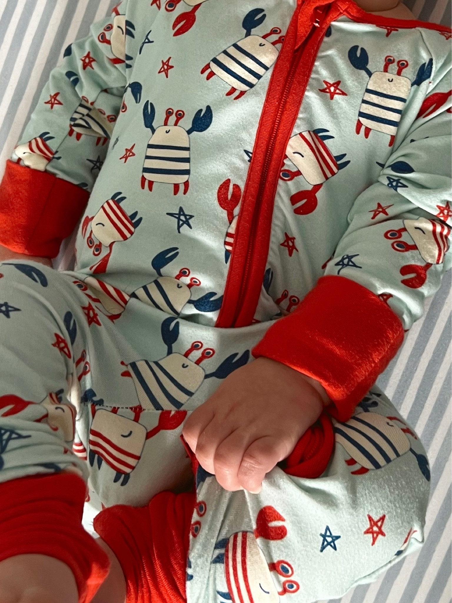 Love these crabby cutie pj’s with the convertible zip! Perfect print for holidays & we love how soft they are 🦀  currently on sale! 

#LTKsalealert #LTKkids #LTKbaby