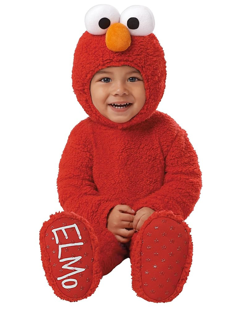 Spirit Halloween Sesame Street Baby Elmo Costume | Officially licensed | Baby Jumpsuit Costume | Amazon (US)