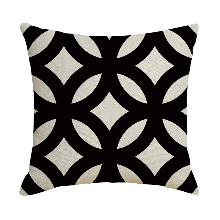 YOLAIRD Black And White Outdoor Pillows Outdoor Pillow Decorative Throw Pillows Black White Water... | Walmart (US)
