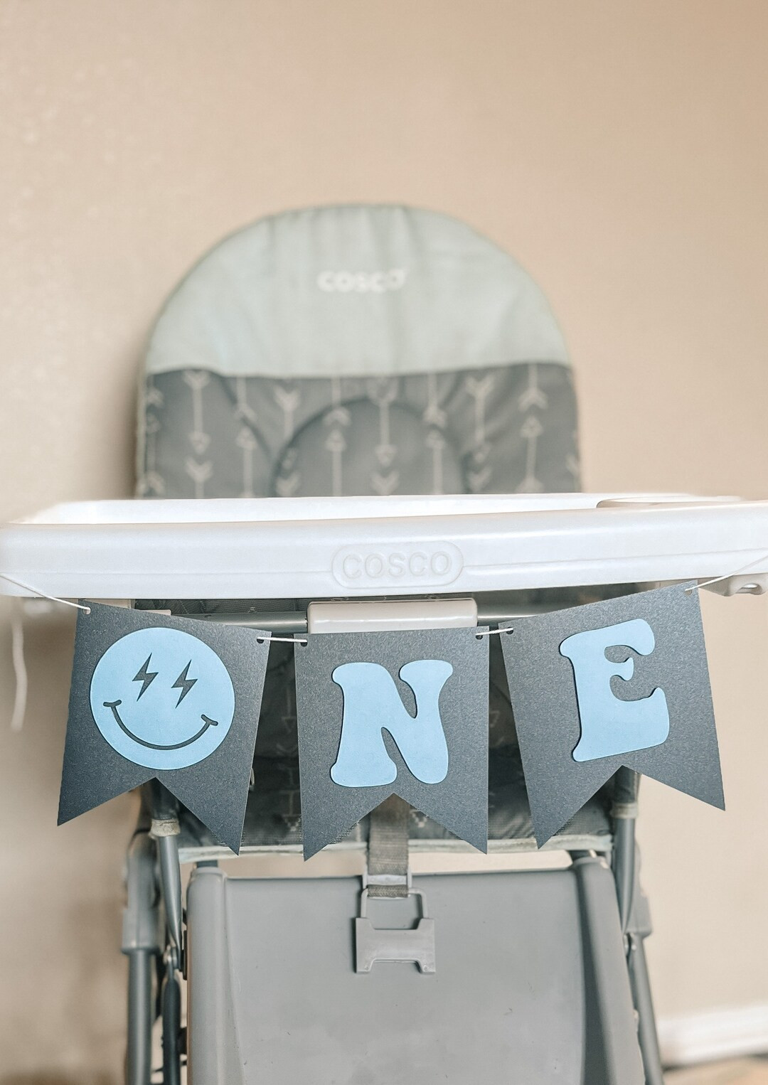 One cool Dude High Chair banner smiley face one highchair banner first birthday happy face baby c... | Etsy (US)