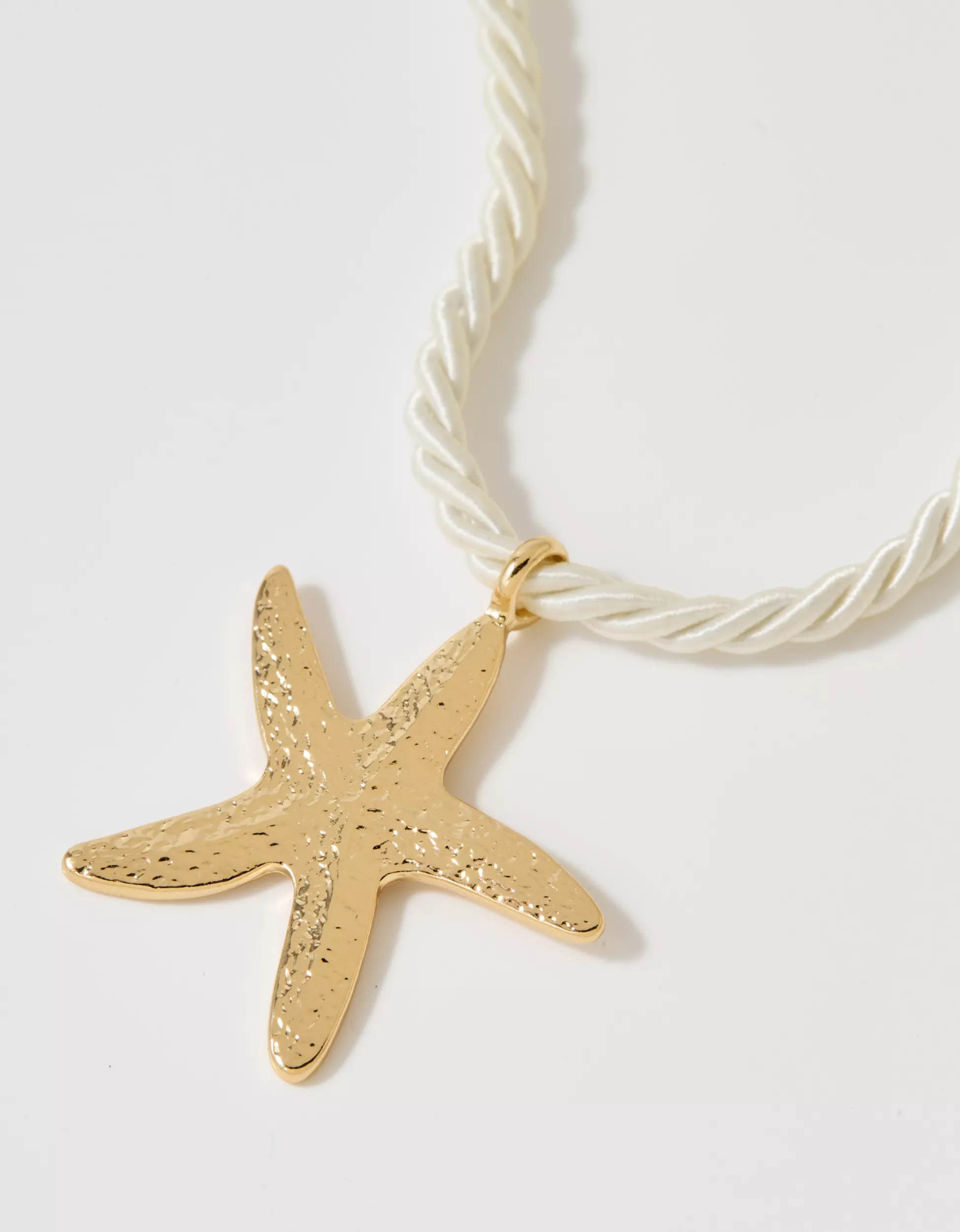 Aerie Cotton Rope And Charm Necklace | Aerie