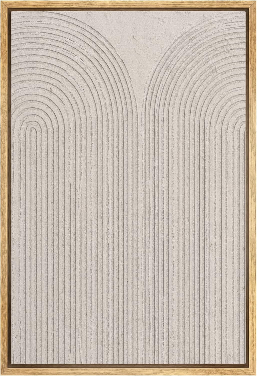 SIGNWIN Framed Canvas Print Wall Art Pastel Tan Geometric Spiral Landscape Abstract Shapes Illust... | Amazon (US)