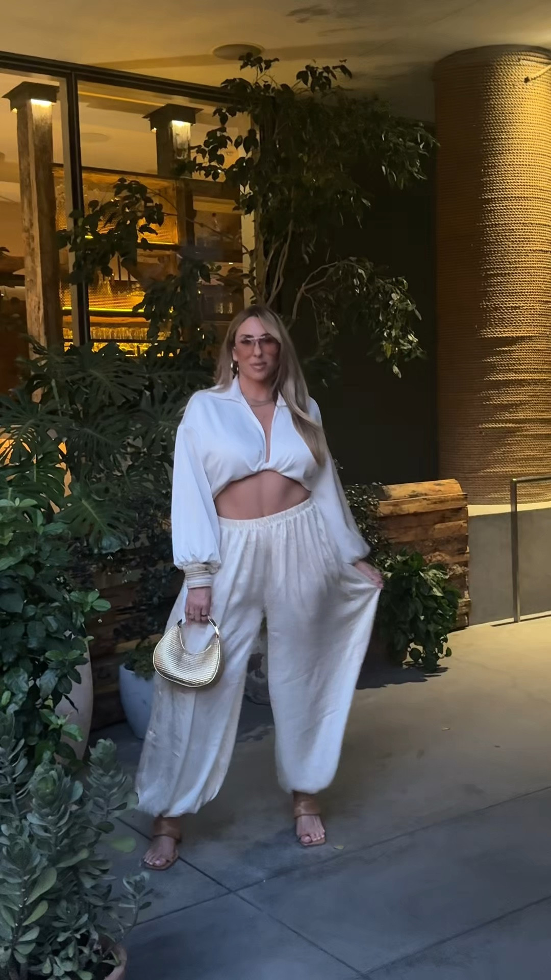 midsize ootd 

pants size medium (size down 1-2 sizes) I usually wear a L/XL in bottoms 

top is old Shein. Linked other white tops I would pair. 

shoes old linked other options 

stick on bra size DD 

handbag and bangles Zara (can’t link here)

#LTKOver40 #LTKMidsize #LTKootd