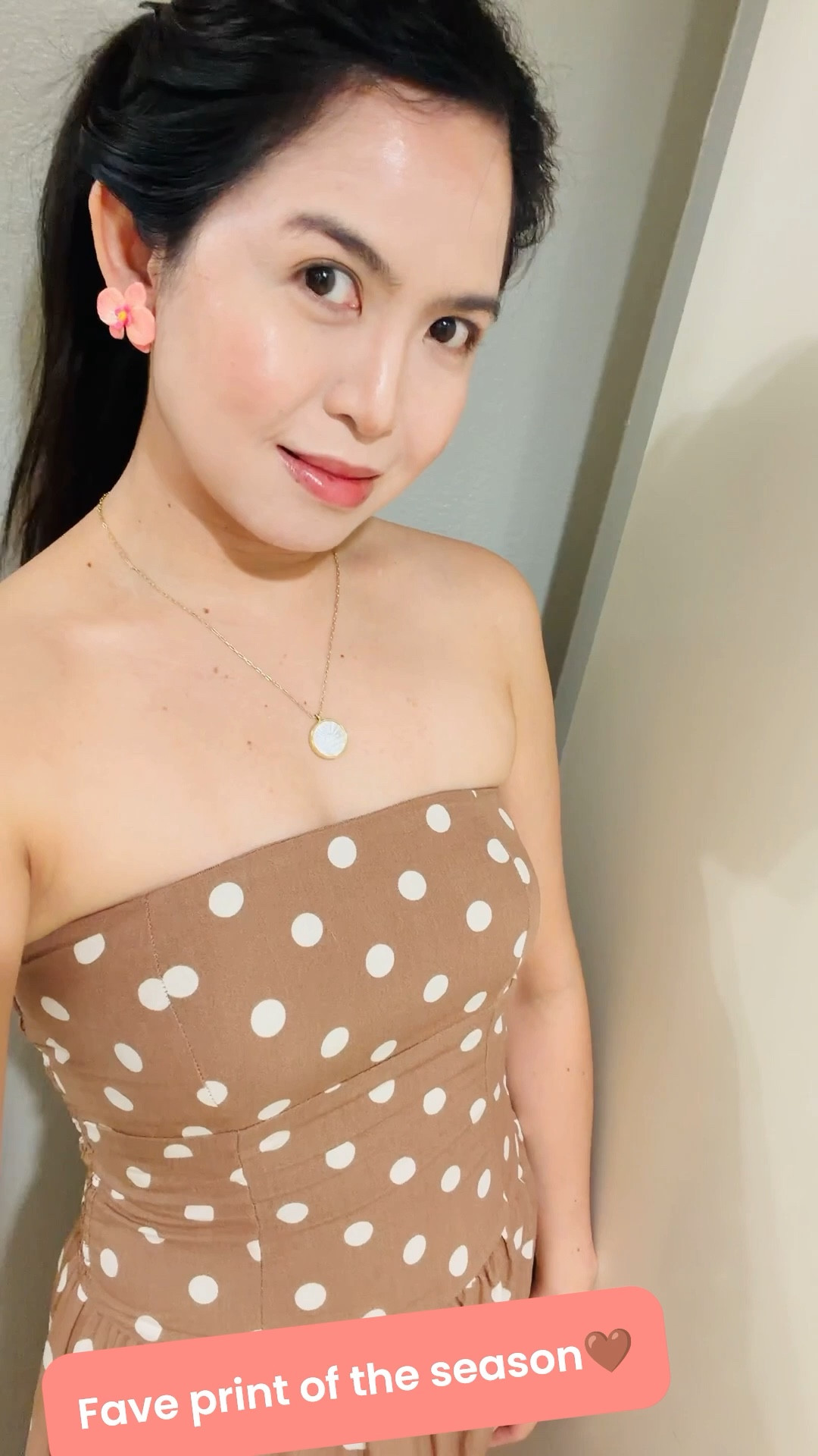 My fave print in neutral😌🤗🤎Dress is not on LTK similar ones linked😉Great for any spring day😁🤎🌸😘
.
.
.
.
.

#ltkspringstyle #ltkstyletip #ltkdresses #ltkmaxidress #neutralstyle #polkadot #polkadotdress #straplessdress #weddingguestdress #maxidress #ltkparties #dressesunder100 

#LTKootd #LTKSaleAlert #LTKdayinmylife