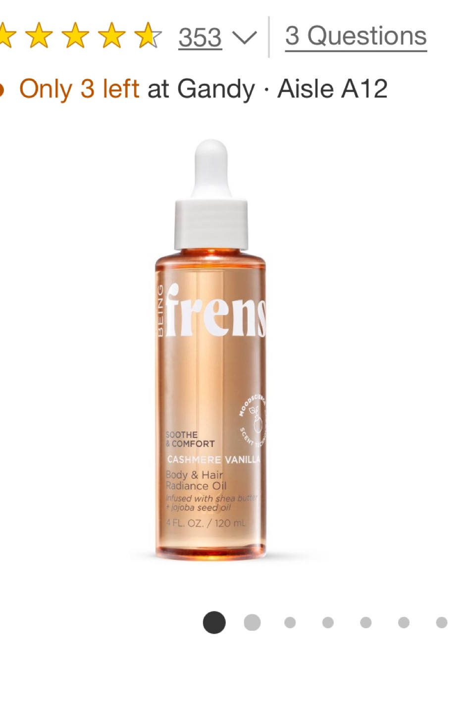 Frenshe vanilla cashmere body oil