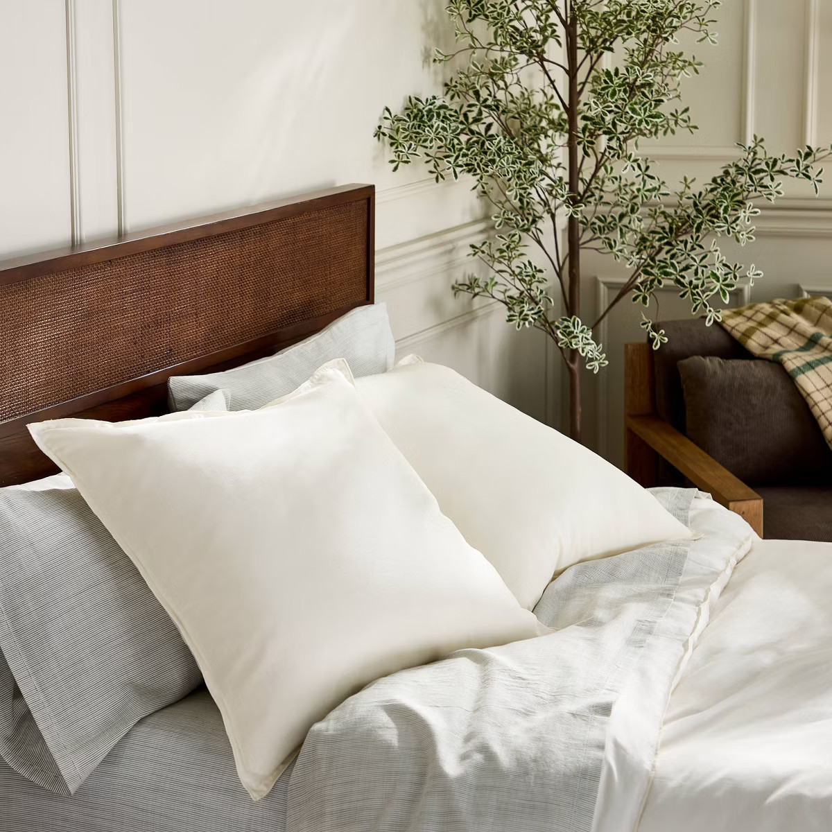 26"x26" Solid Euro Square Throw Pillow Sour Cream - Hearth & Hand™ with Magnolia | Target