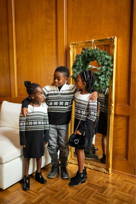 Family Holiday outfits - sweater dresses, toddler girl boots, boys jeans and sweater 

#LTKGiftGuide #LTKfamily #LTKHoliday