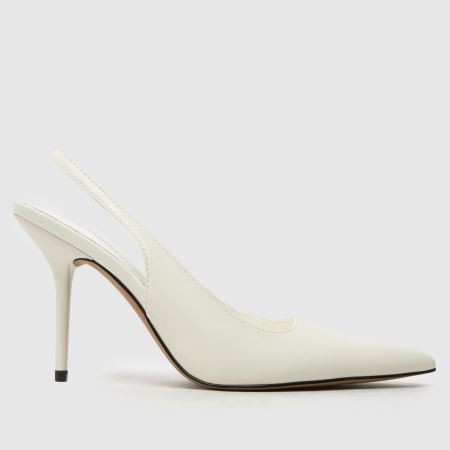 Womens White schuh Sade Slingback Court High Heels | schuh | Schuh