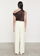 Enza Costa - Silk Bias Off Shoulder - Brown | Jessie Boutique