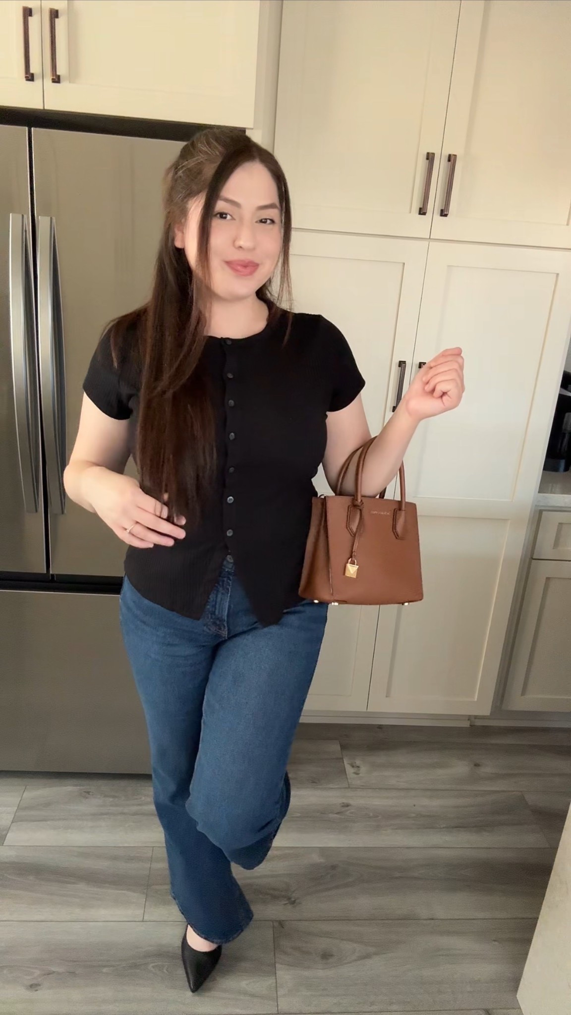 Super simple yet super cute ootd. 🤎

#LTKootd #LTKmomlife #LTKSaleAlert