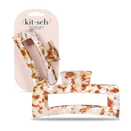 Kitsch Recycled Plastic Jumbo Open Shaped Claw Clip, One Size, Brown | JCPenney