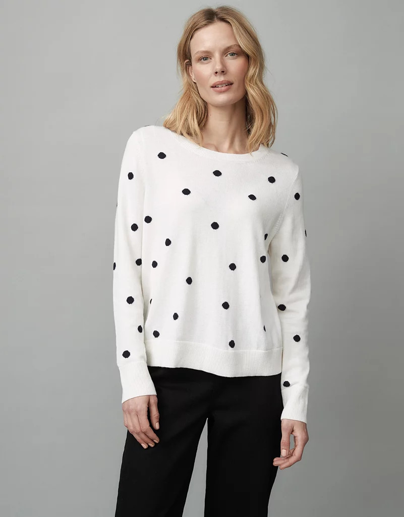 Wool-Cotton Spot Jumper
    
            
    


            
                
                  ... | The White Company (UK)