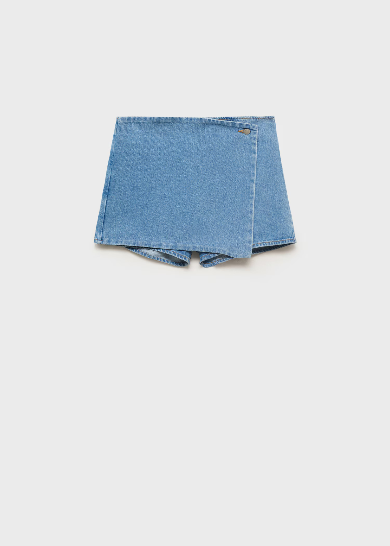 Wrapped denim skort - Women | MANGO USA | Mango (US/MX/AU)